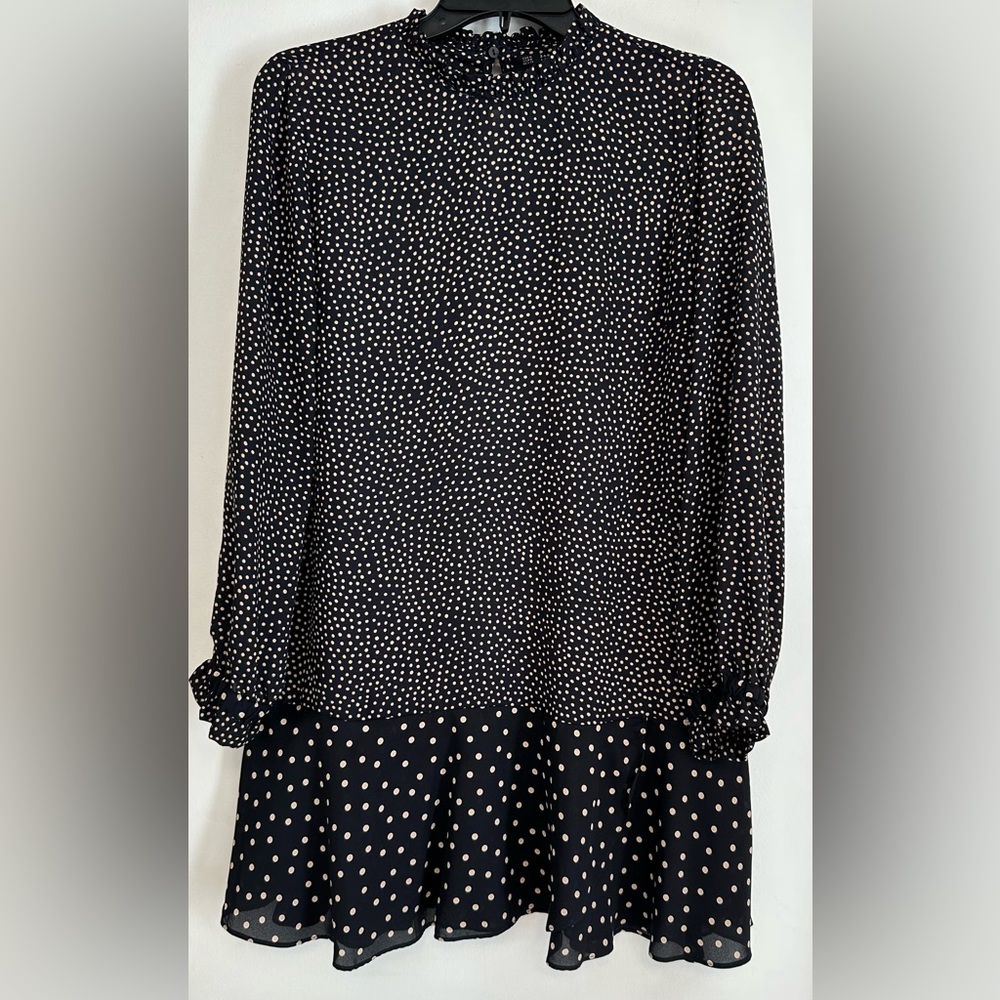 Zara Polka Dot Mini Dress, medium